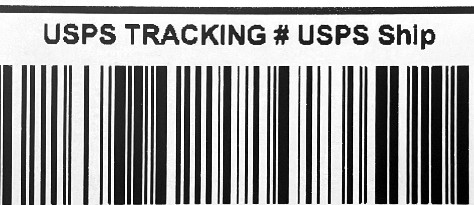 Printed with CrispDock: sharp letters and clean, straight barcode bars